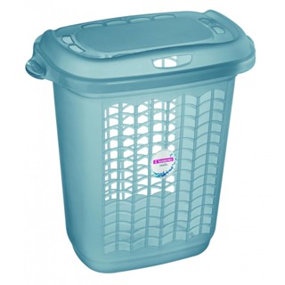 Cesto Para Roupa Com Tampa 46,4L Azul Sanremo 46,4 Litros