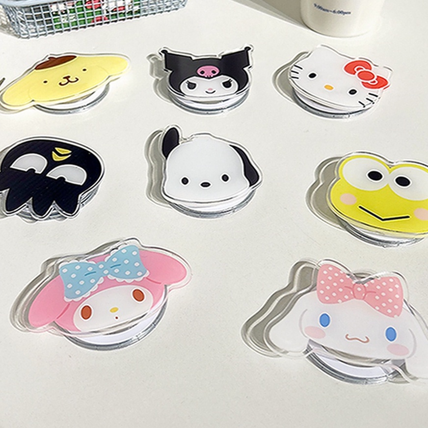 Super Forte Porta Airbag Magnético De Sucção Snap Cartoon Fofo MagSafe Hellokitty Kuromi Purin Melody Pochacco Telefone