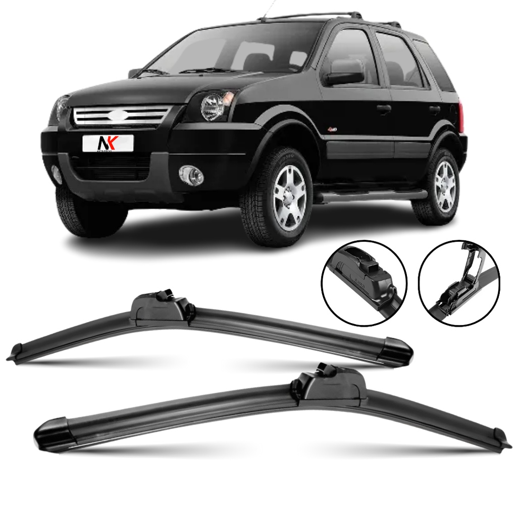 Par Palheta Limpador Parabrisa 22'' 18'' Ecosport 2003 2004 2005