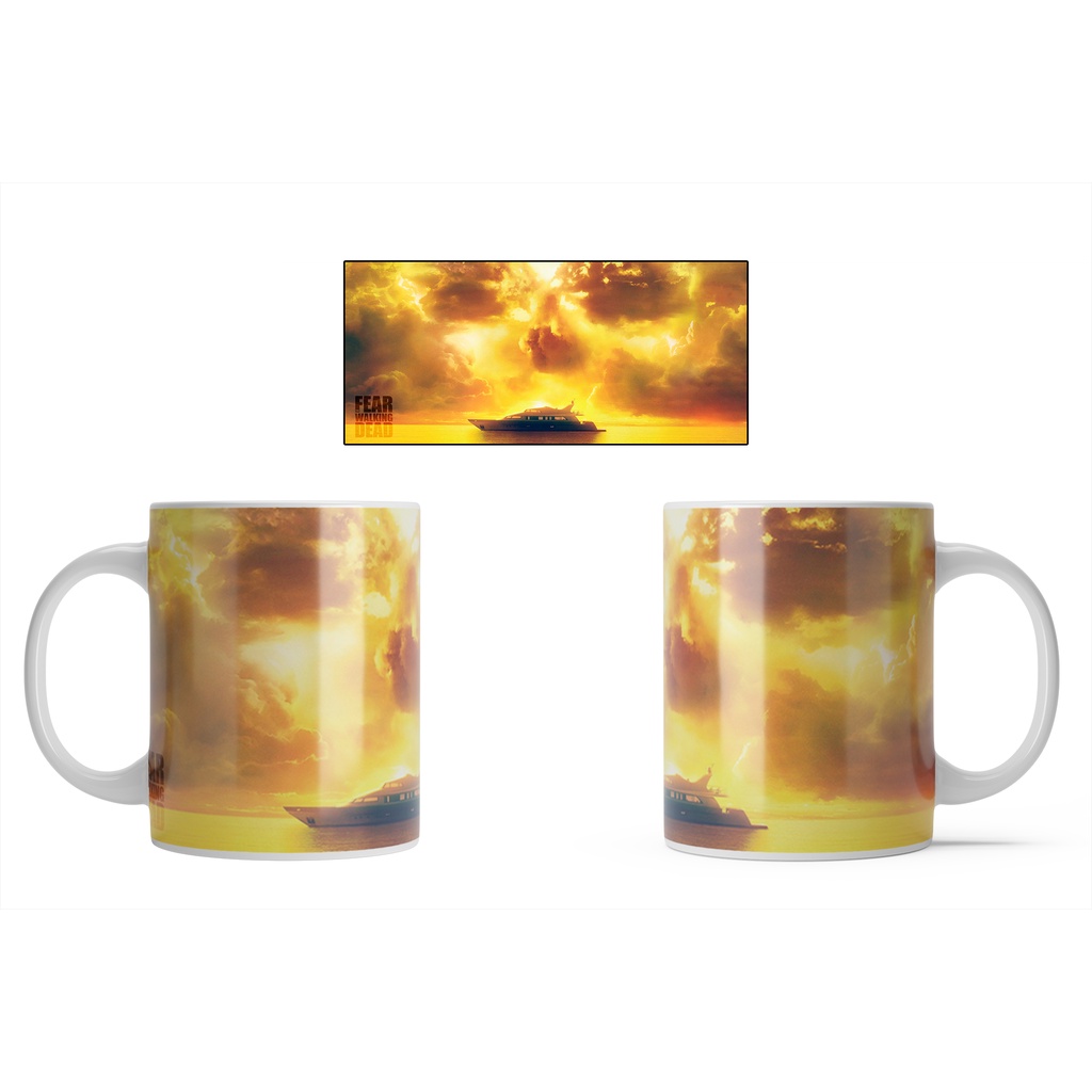 Caneca Branca Porcelana Serie Fear The Walking Dead