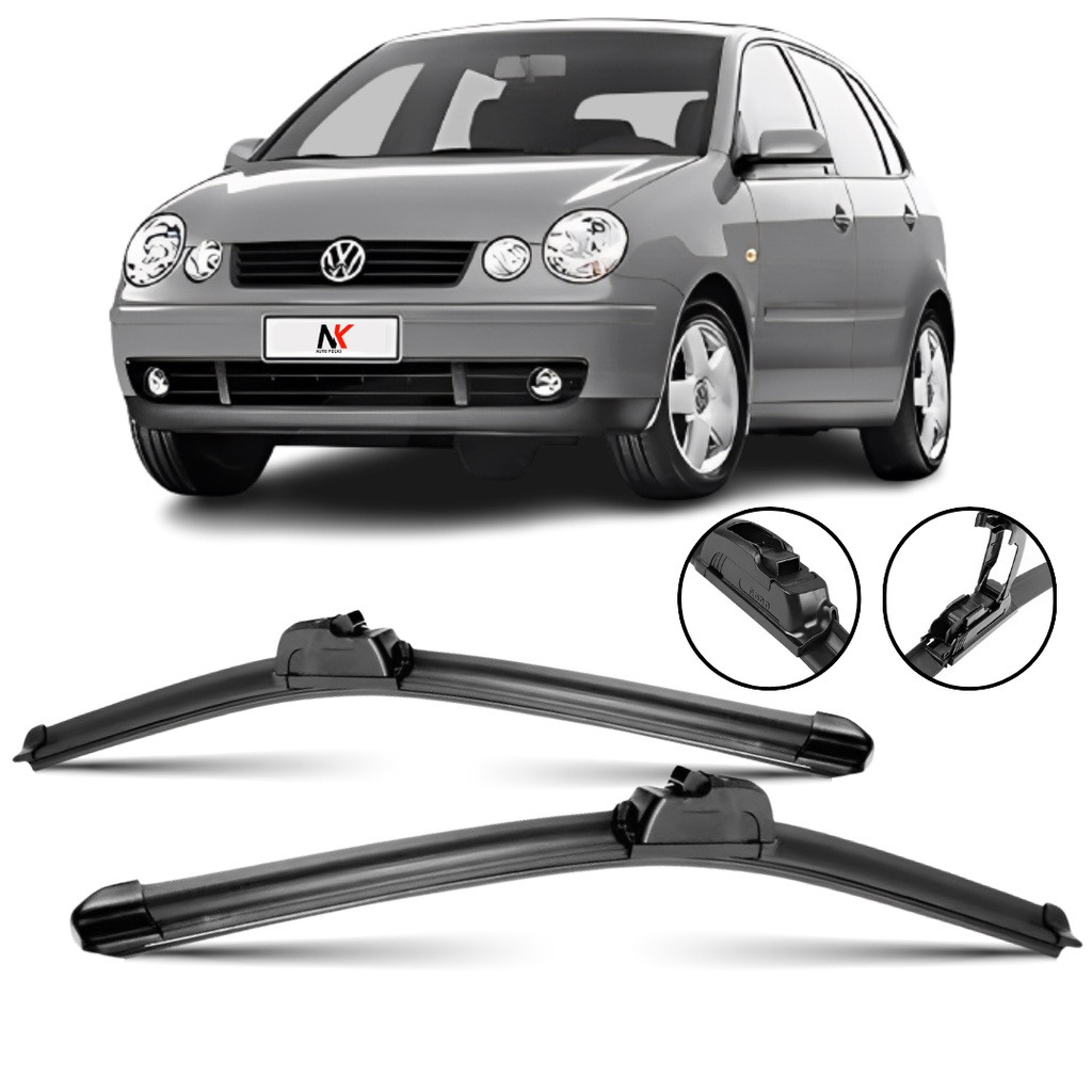 Par Palheta Limpador Parabrisa 21'' 18'' Polo Hatch 2001 2002 á 2007 em Oferta na Shopee