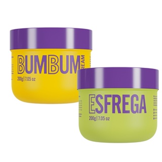 Bumbum Cream e Esfoliante Corporal Esfrega 200g Tratamento Anti Celulite Antiestrias Renovação Pele em Oferta na Shopee