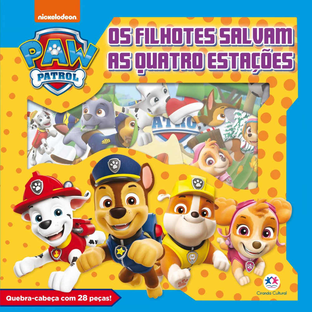 Livro Patrulha Canina - Os filhotes salvam as quatro estações em Oferta na Shopee