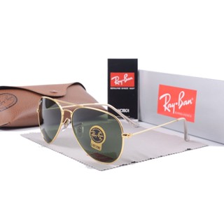 2024 Óculos De Sol Com Lentes De Vidro De Aviador Da Moda retro Clássico Marca RB3026 uv400