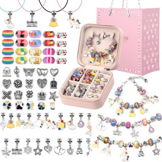 666pcs Kit De Fabricação De Pulseiras De Charme , Jóias Com Contas Para Artesanato , Presente De Ano Novo Aniversário , Presentes De Natal