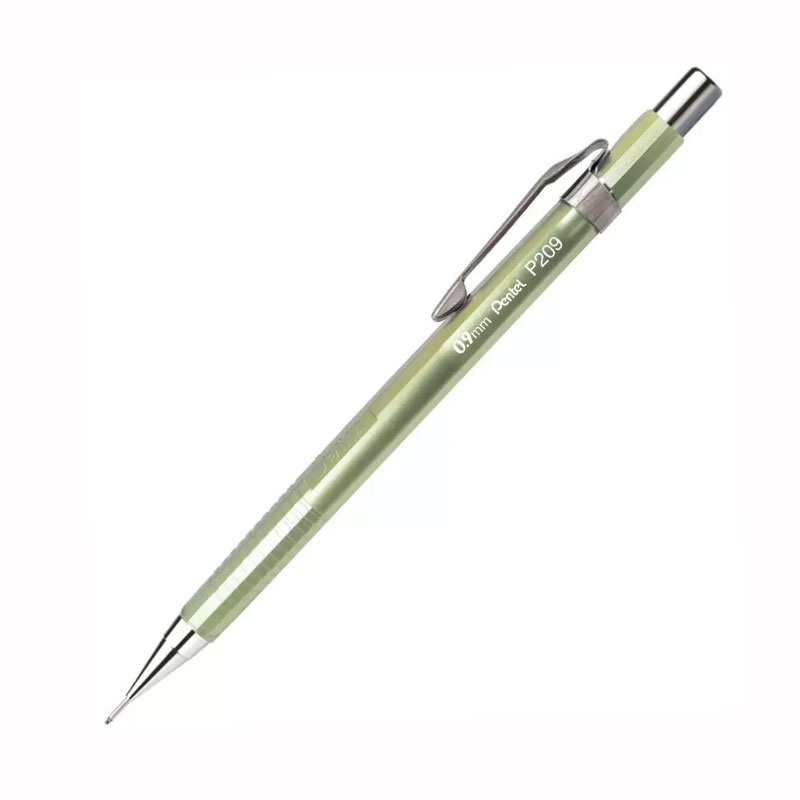 Lapiseira 0.9mm P209 Sharp Metallic Verde Pentel em Oferta na Shopee