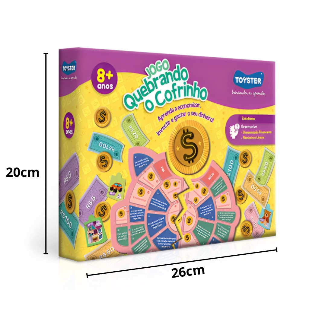 Detalhes do Jogo Educação Financeira Quebrando Cofrinho 3169 - TOYSTER