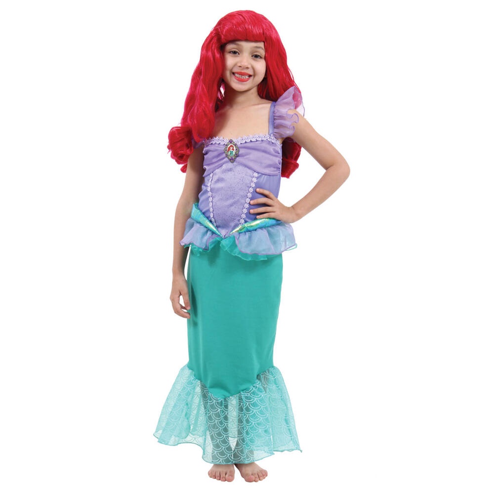 Fantasia Ariel Infantil Pequena Sereia - Disney Princesas