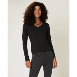 Blusa Básica Feminina Manga Longa Cotton Light