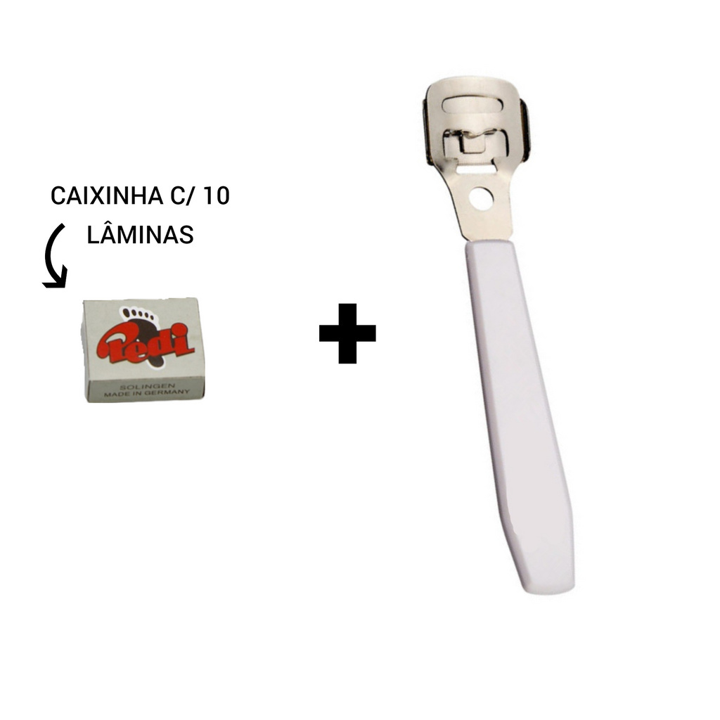 Kit Removedor de calos Desbastador + c/ 10 Lâmina