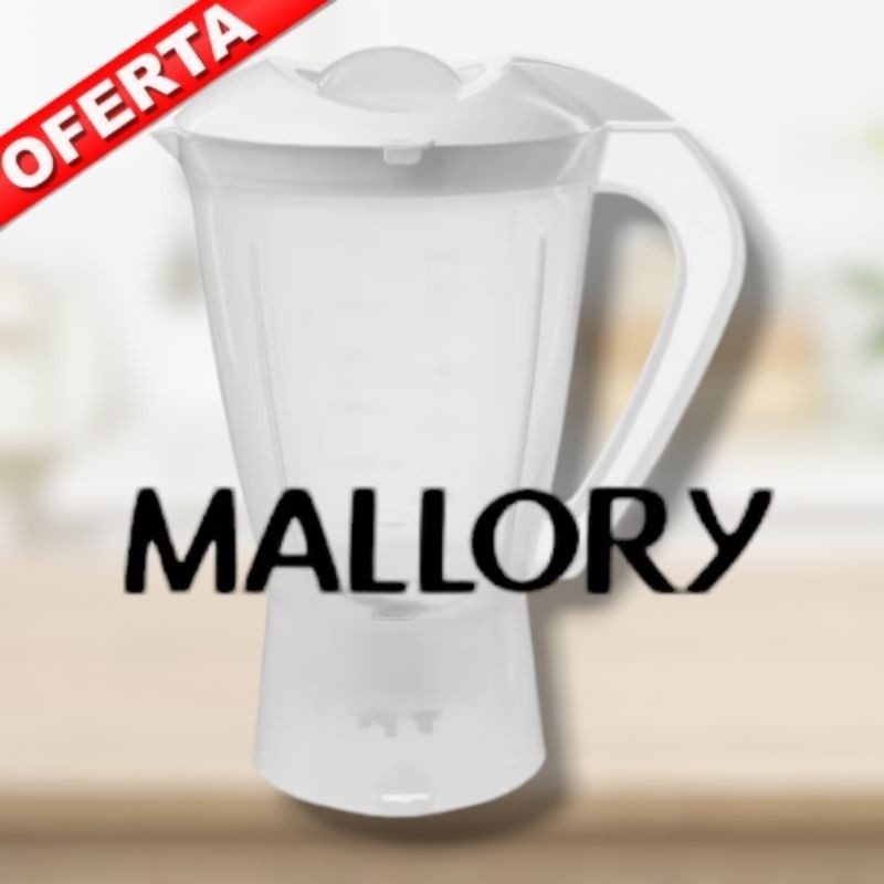 Copo Liquidificador Mallory Elegance Expert Kalipso  Plástico ou Acrílico Jarra Compatível Alta Qualidade Envio Rápido
