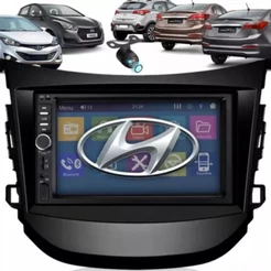 Central Multimidia Hb20 Cam Moldura Bt Usb Espelhamento