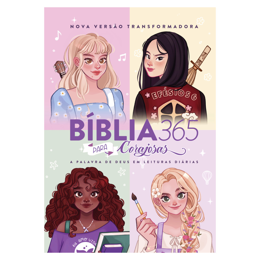 Bíblia 365 Para Corajosas - NVT - Letra Grande - Capa Dura