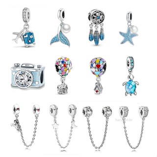HY Moda 925 Pingente De Balão De Viagem Série Charme De Avião Para Pulseira De Corrente