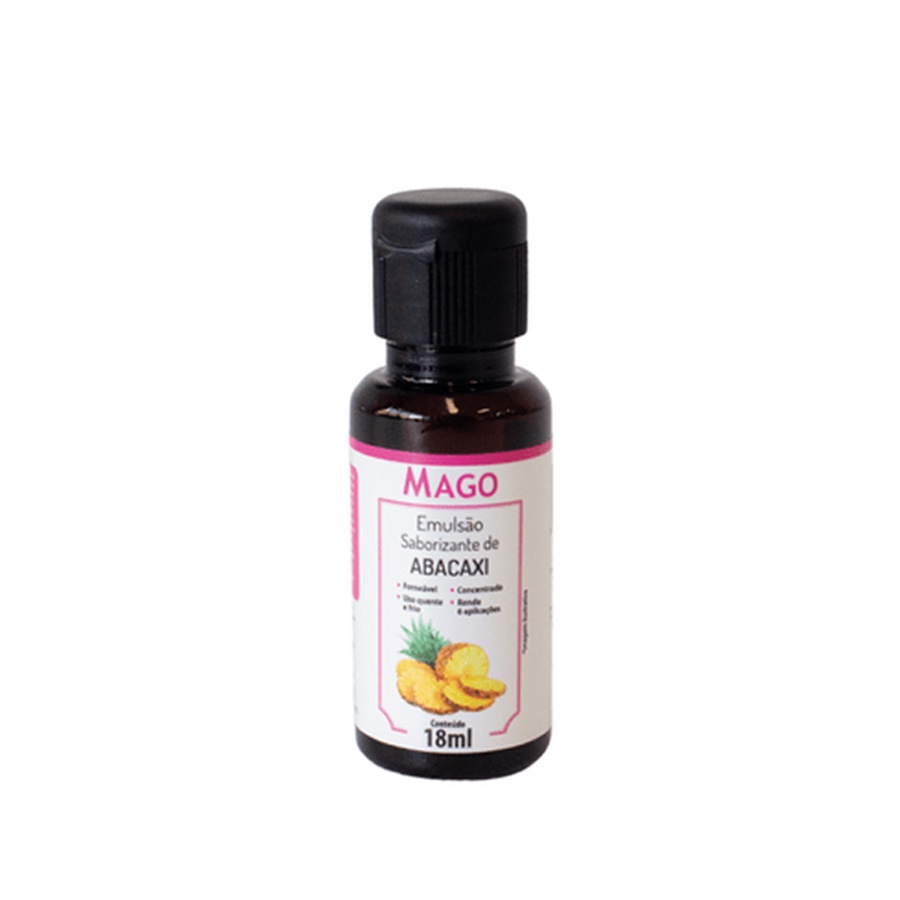 Emulsão Saborizante de Abacaxi 18ml - 1 Unidade - Mago - Rizzo - Food & Beverages