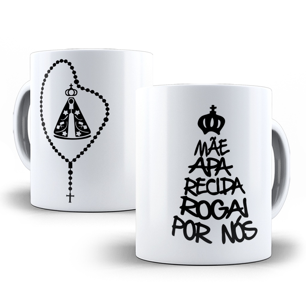 Caneca Nossa Senhora aparecida Porcelana Personalizada 3