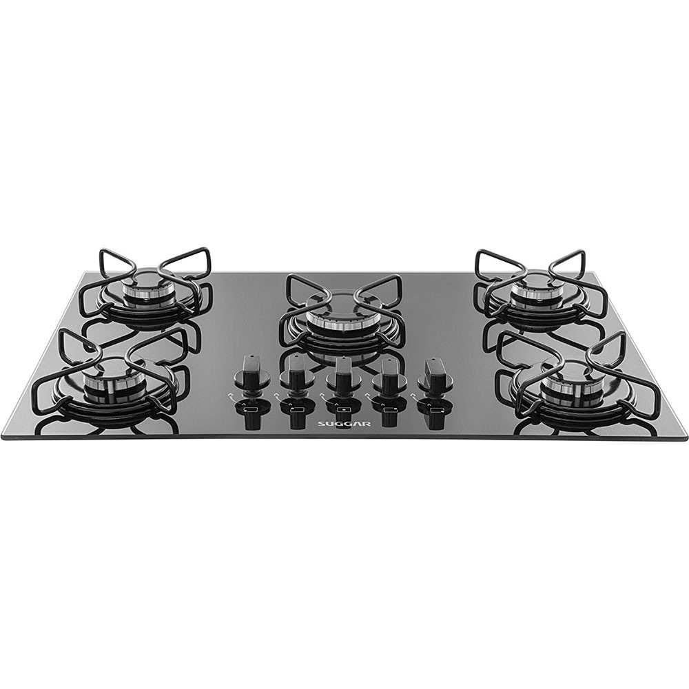 Cooktop 5 Bocas FG5005AVP a Gás Acendimento Superautomático Suggar em Oferta na Shopee