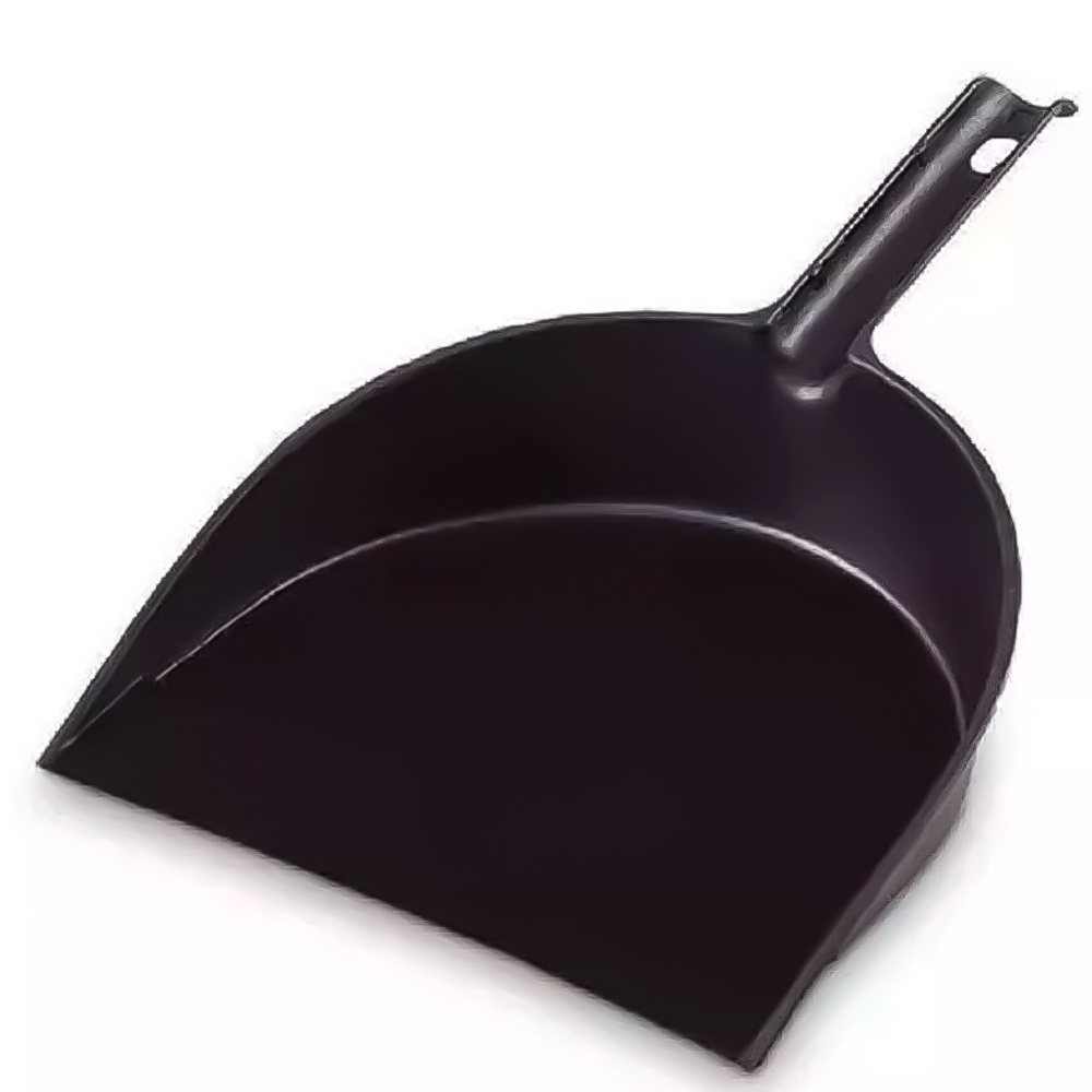 Mini Pá Cabo Curto Em Plástico PVC Para Lixo Preto Multiuso