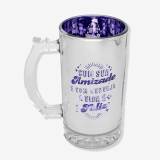Caneca de Chopp Eletrostática Com sua Amizade - Zonacriativa em Oferta na Shopee