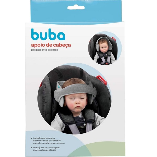 Apoio Suporte de Cabeça Assento de Carro Grafite Buba 12030