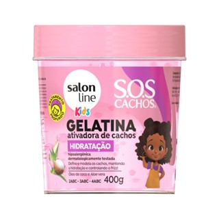 Gelatina Ativador Cachos Hidrata Define Kids Salon Line 400g