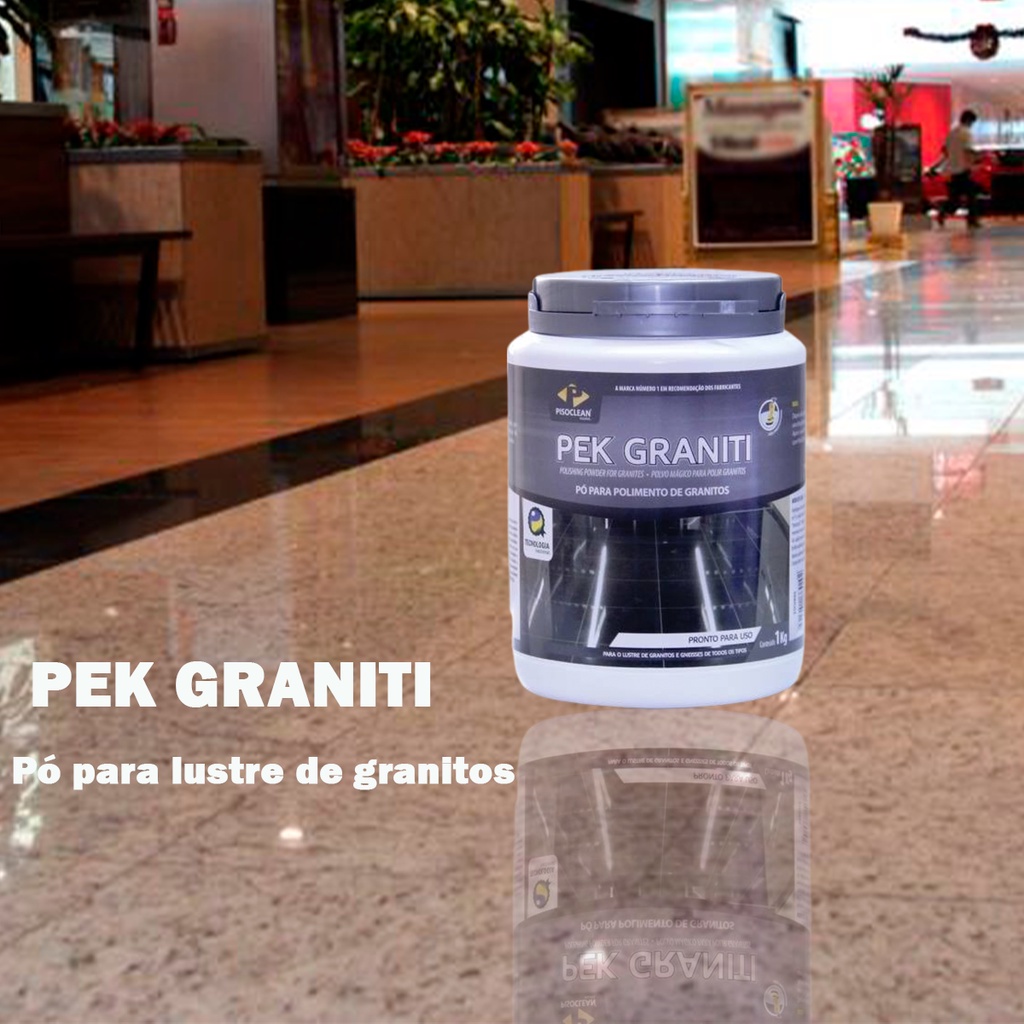 Pek Graniti Escuro Pisoclean 1kg Pó Para Lustre De Granitos — imagem 2 de 2