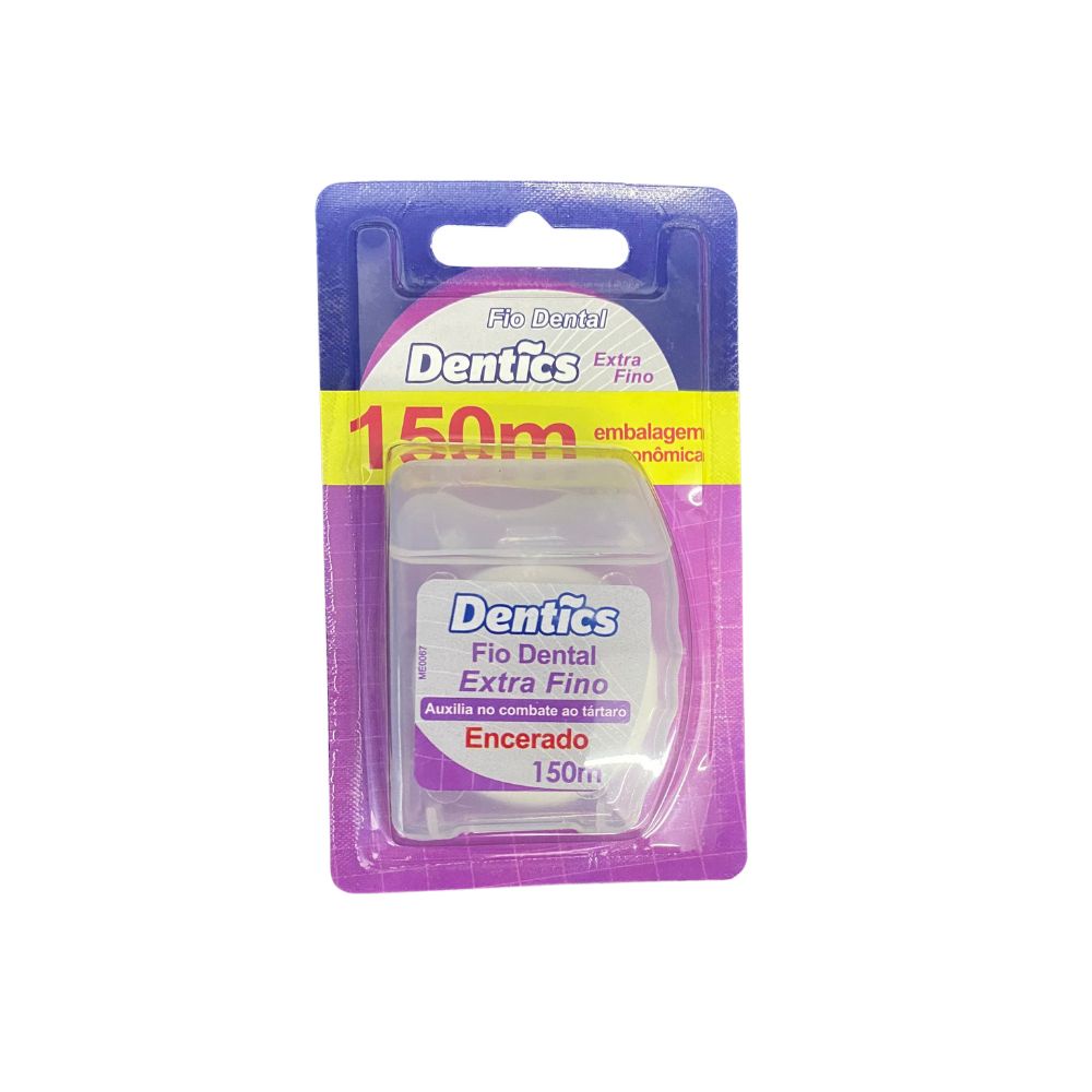 Fio Dental Extra Fino 150m - Dentics