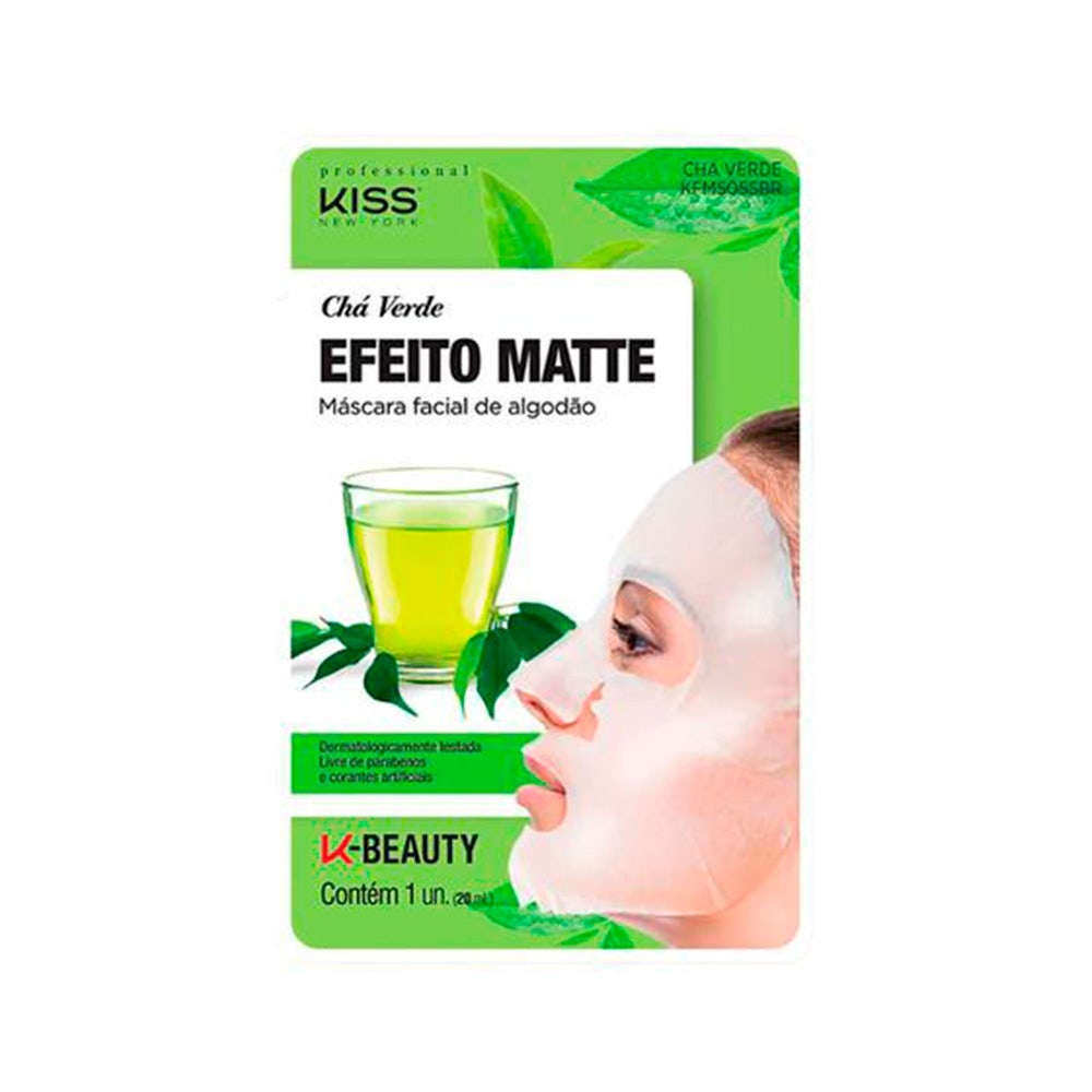 Máscara Facial Kiss Efeito Matte Chá Verde