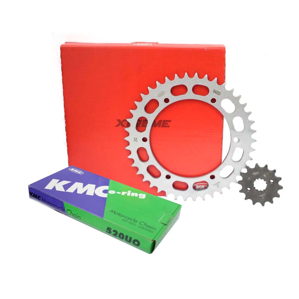Kit Relação D-Tracker 250 Klx 250 C/ Retentor Vaz + Kmc