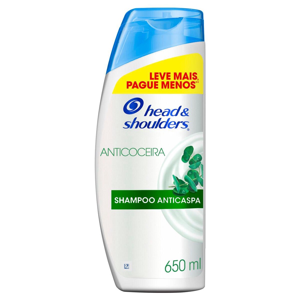 Shampoo Head & Shoulders Anticaspa Anticoceira 650ml em Oferta na Shopee