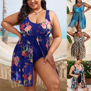 Moda Moda Moda Moda / Europeu Americano Novo Estilo Americano Novo Estilo Americano Tamanho Grande Mais Gordura Saia Estilo Barriga Slimmer Look Leopard Print Saia One-Piece Sexy Biquíni Feminino