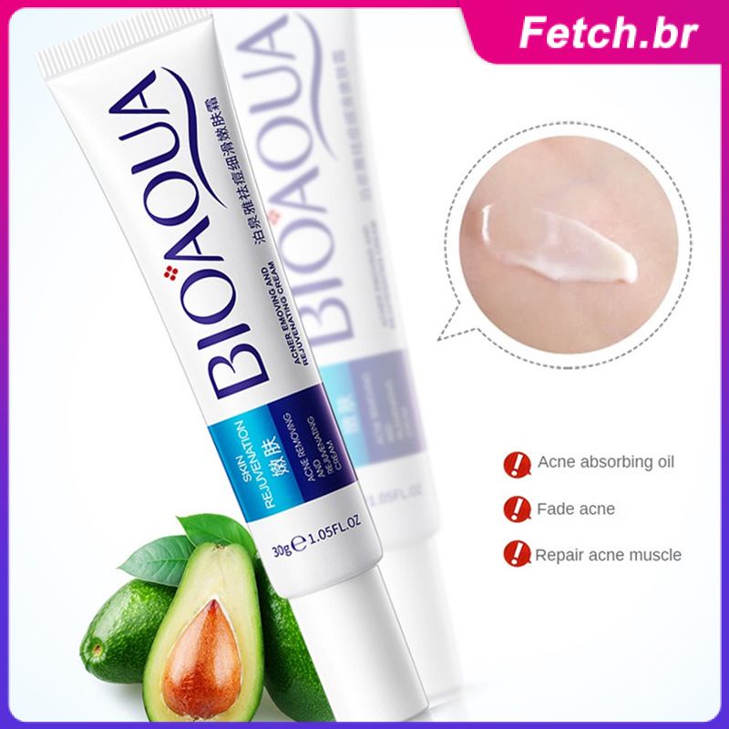 BIOAQUA Creme Anti-acne Remove Acne Hidratante Fácil de Absorver Creme Anti-acne Refrescante Essência Facial Cosméticos Fetch.br