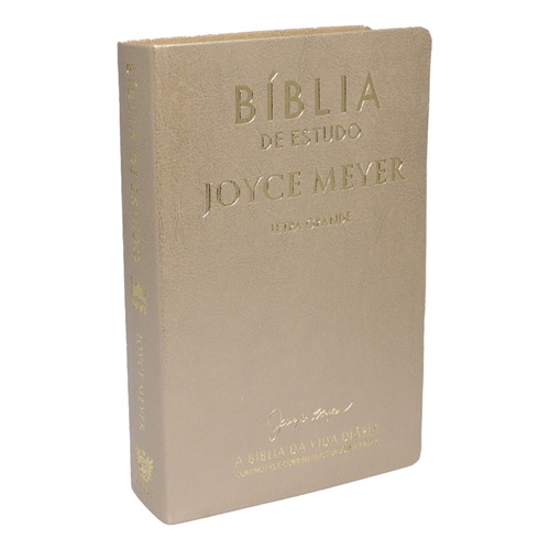 Bíblia De Estudo Joyce Meyer | NVI | Letra Grande | Dourada - Books & Magazines