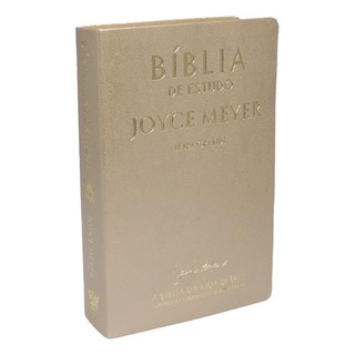 Bíblia De Estudo Joyce Meyer | NVI | Letra Grande | Dourada em Oferta na Shopee