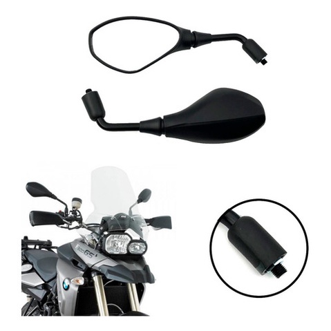 Par Retrovisor Modelo Bmw F800 / Gs 650 Para Motos Honda Cg 125 150 160 Fan Titan Start Cargo Twister Xre