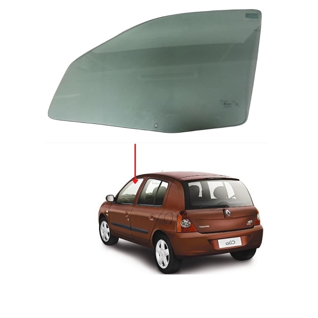 Vidro Porta Renault Clio Symbol 4 portas Dianteira Esquerda