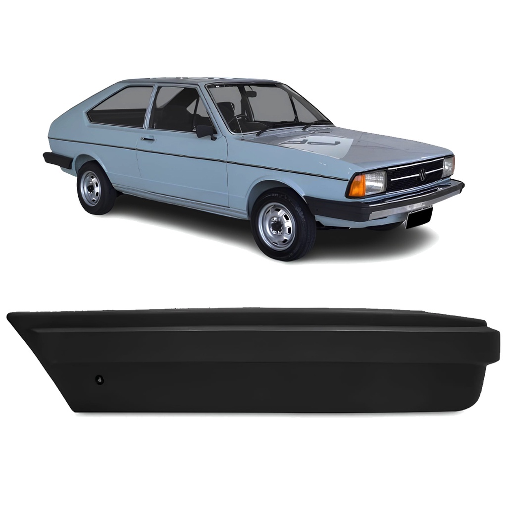 Polaina Ponteira Parachoque Dianteiro Passat 1983 1984 1985 1986 Preta