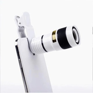 LENTE DE CAMERA TELESCOPIO UNIVERSAL 8X ZOOM P/ SMARTPHONE C/ CLIPE
