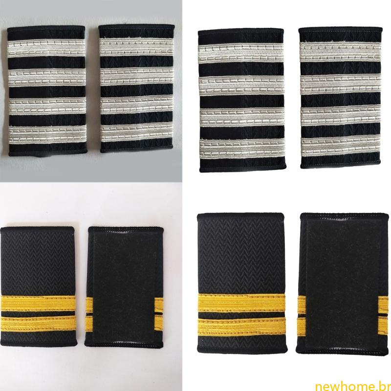 Par Piloto Profissional Epaulets Capitão Epaulet Aviadores Uniformes Barra Ombro em Oferta na Shopee