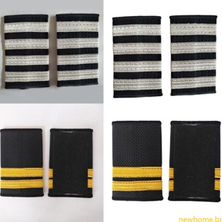 Par Piloto Profissional Epaulets Capitão Epaulet Aviadores Uniformes Barra Ombro em Oferta na Shopee