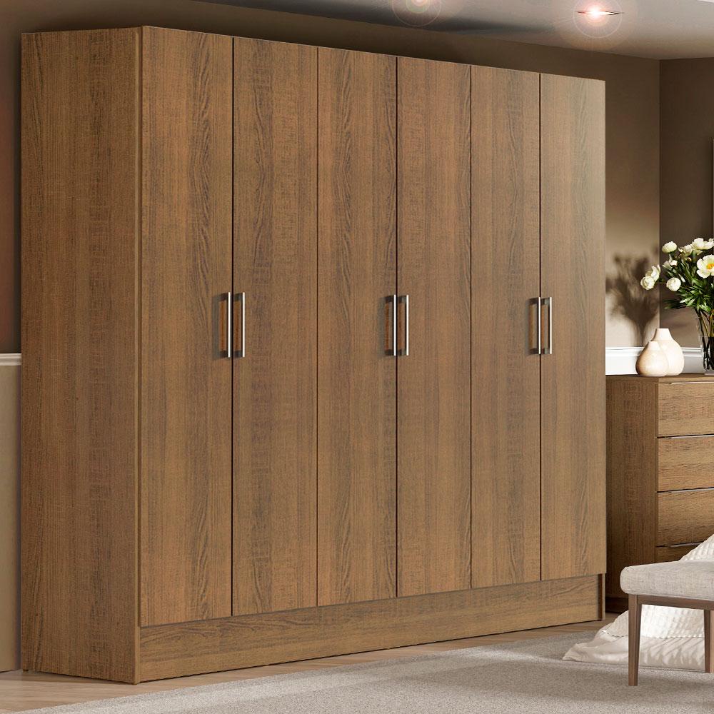 Guarda-Roupa Casal Madesa Vip 6 Portas Batentes - Home & Living
