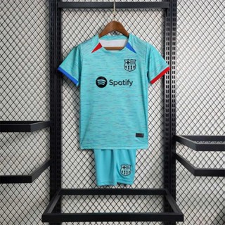 23/24 Infantil Kit Camisa de Futebol BS III Camisa de Time Conjunto Tailândia