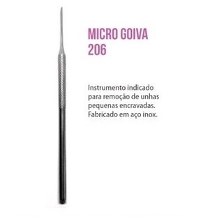 Instrumento 206 aço inox podologia em Oferta na Shopee