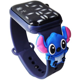 Relógio digital Infantil Stitch Resistente à Água
