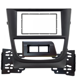 MOLDURA PARA EMBUTIR PAINEL MULTIMÍDEA DVD MP5 VOLKSWAGEN GOL VOYAGE SAVEIRO G5 2 DIN PRETA 2008 2009 2010 2011 2012