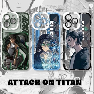 Capa Para Samsung Galaxy A13 A03S A04S A02 A03 A10 A10S A11 M11 A12 F12 M12 A20S A22 M22 4G 5G Anime Attack On Titan Desenhos Animados TPU Macios E Transparentes Moda Luxo