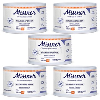 Micropore Branco Missner 5 un Fita Microporosa 2,5 cm X 10 m