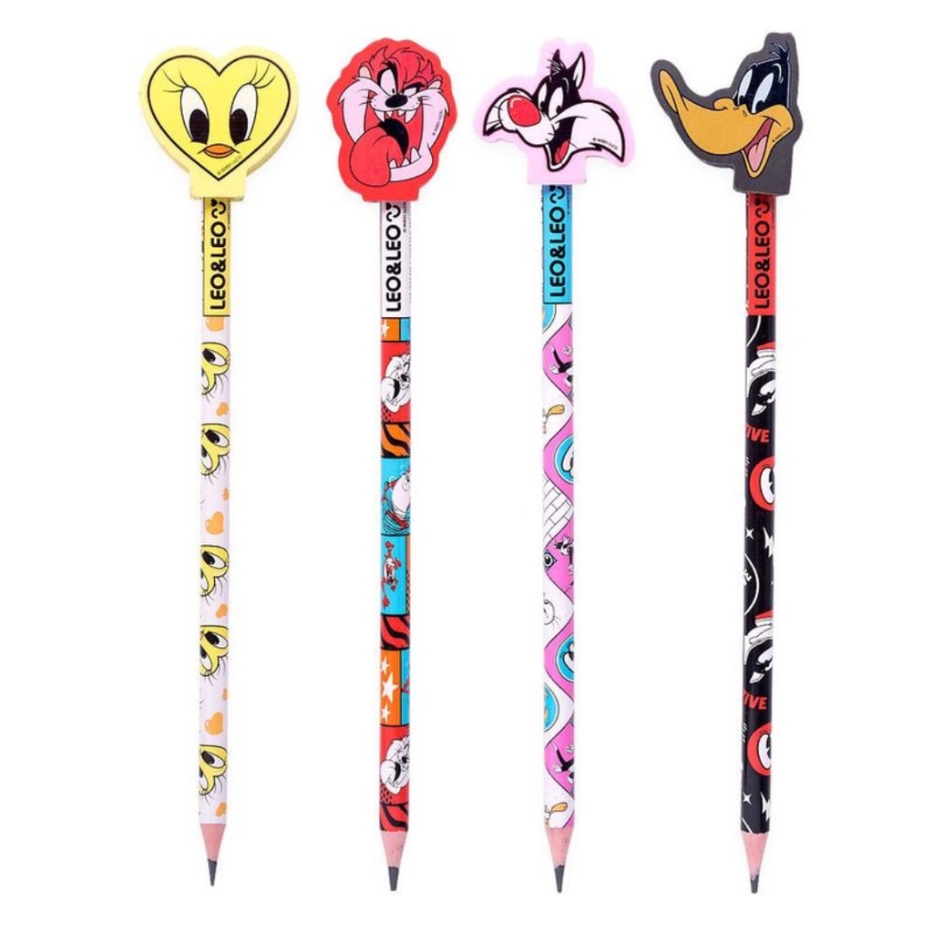 Lápis Hb Com Borracha Na Ponta Looney Tunes - Leo&Leo (Leonora)