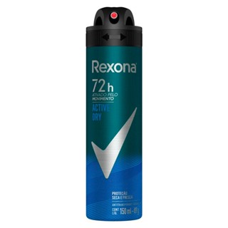 Desodorante Rexona Men Active Dry Aerosol Antitranspirante 72h 150ml