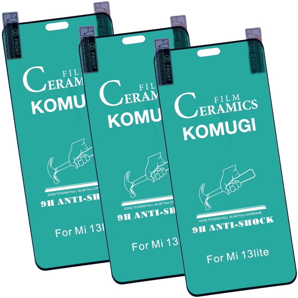 Kit com 3x Película Cerâmica Flexível Para Xiaomi Mi 13 Lite